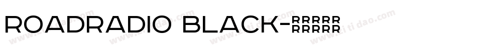 RoadRadio Black字体转换
